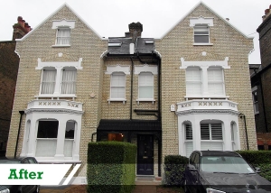 Brick cleaning and full restoration job for residential customer in Penge completed by UK Performance Restoration.