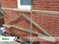 Brick repointing and brick restoration for residential customer in Ealing completed by UK Performance Restoration, London UK.