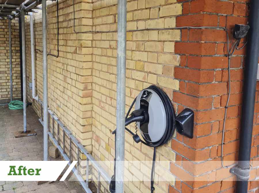 Brick cleaning before and after UK Restoration